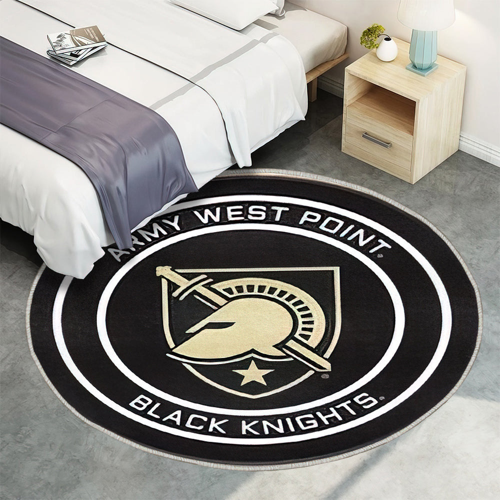Army West Point Black Knights Hockeypuck Teppich Rund, Teppiche - Outdoor Teppich Rund, Teppich Wohnzimmer, Carpet, Rug