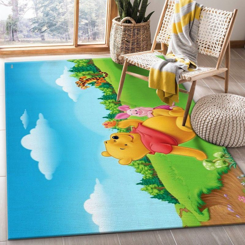 Winnie The Pooh 4 Teppich, Teppiche - Outdoor Teppich, Teppich Wohnzimmer, Küchenteppich, Kinderzimmer, Modern