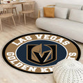 Golden Knights Circle LOGO von Las Vegas Teppich Rund, Teppiche - Outdoor Teppich Rund, Teppich Wohnzimmer, Carpet, Rug