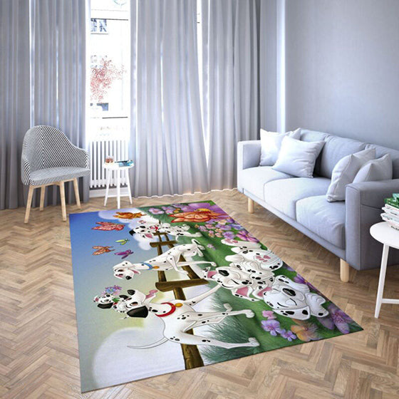 101 Dalmatiner Von Disney Lieblings Zeichentrick 4 teppich, teppiche - outdoor teppich, teppich wohnzimmer, Küchenteppich, kinderzimmer, modern