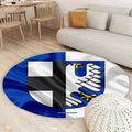 Balve Flag Seideneffekt Teppich Rund, Teppiche - Seidenfahne Outdoor Teppich Rund, Deutsche Stadt Teppich Wohnzimmer, Carpet, Rug