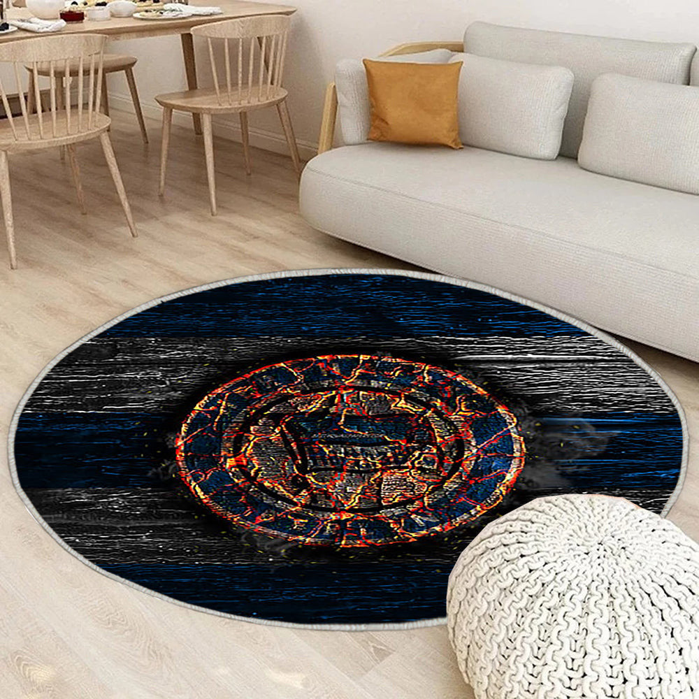 Hertha Fc Teppich Rund, Teppiche - Feuer Outdoor Teppich Rund, Bundesliga Teppich Wohnzimmer, Carpet, Rug