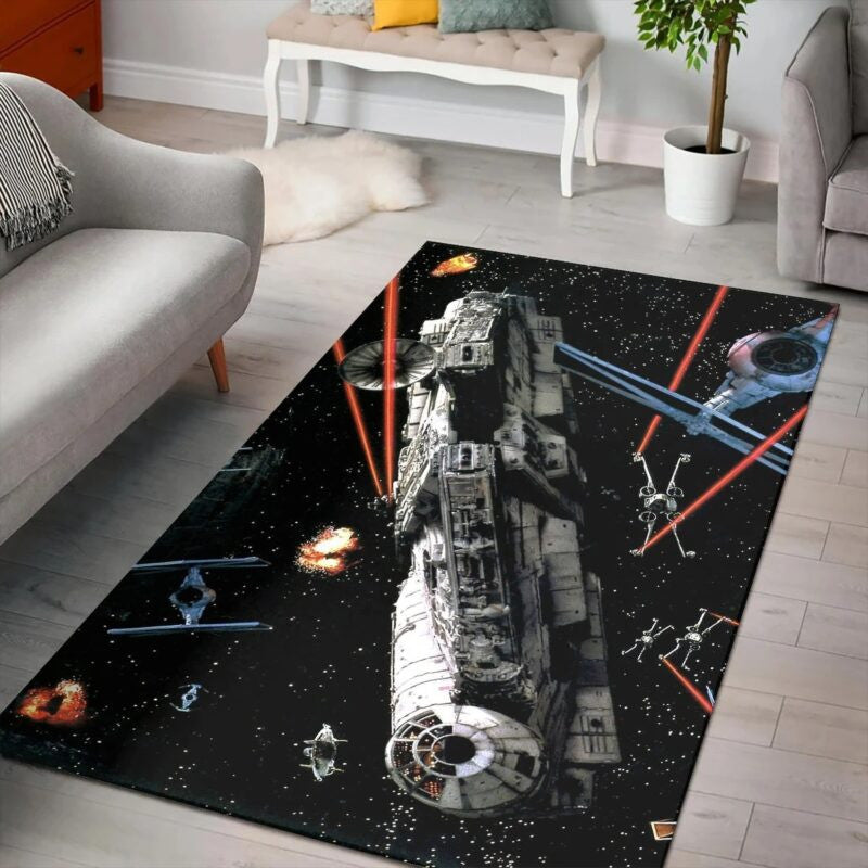 Star Wars Return Jedi Scie E 1 Teppich, Teppiche - Outdoor Teppich, Teppich Wohnzimmer, Küchenteppich, Kinderzimmer, Modern