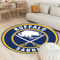 Buffalo Sabres Kreis Logo Teppich Rund, Teppiche - Outdoor Teppich Rund, Teppich Wohnzimmer, Carpet, Rug