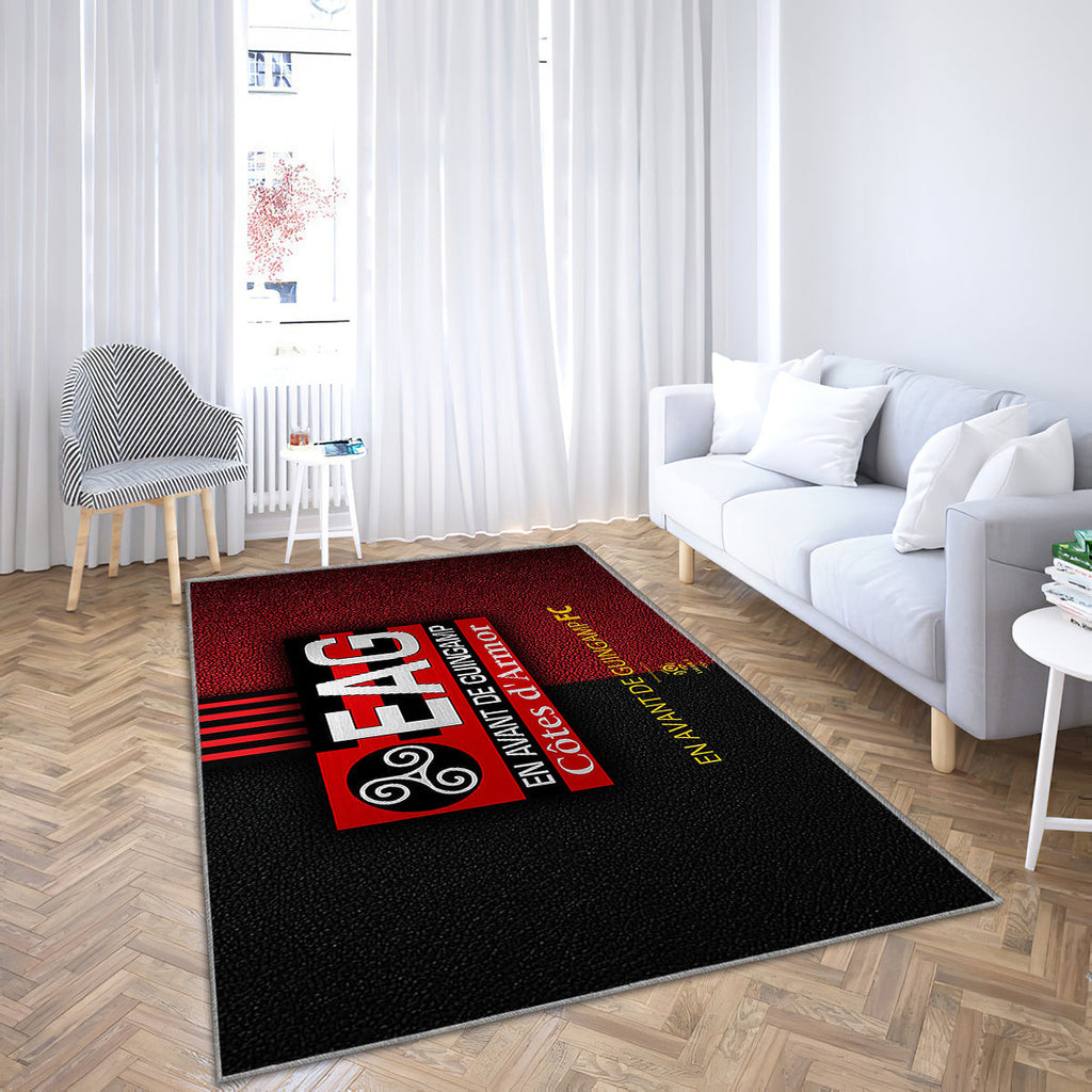 En Avant De Guingamp Fc French Football Club Teppich, Teppiche - Liga 1 Outdoor Teppich, Teppich Wohnzimmer, Küchenteppich, Kinderzimmer, Modern