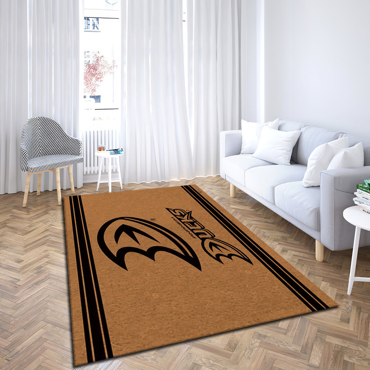 Anaheim Ducks Logo Turf teppich, teppiche - rasen outdoor teppich, teppich wohnzimmer , Küchenteppich, kinderzimmer, modern