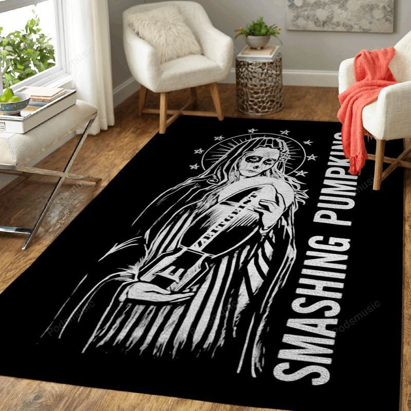Smashing Pumpkins Band Music Art Teppich, Teppiche - Outdoor Teppich, Teppich Wohnzimmer, Küchenteppich, Kinderzimmer, Modern