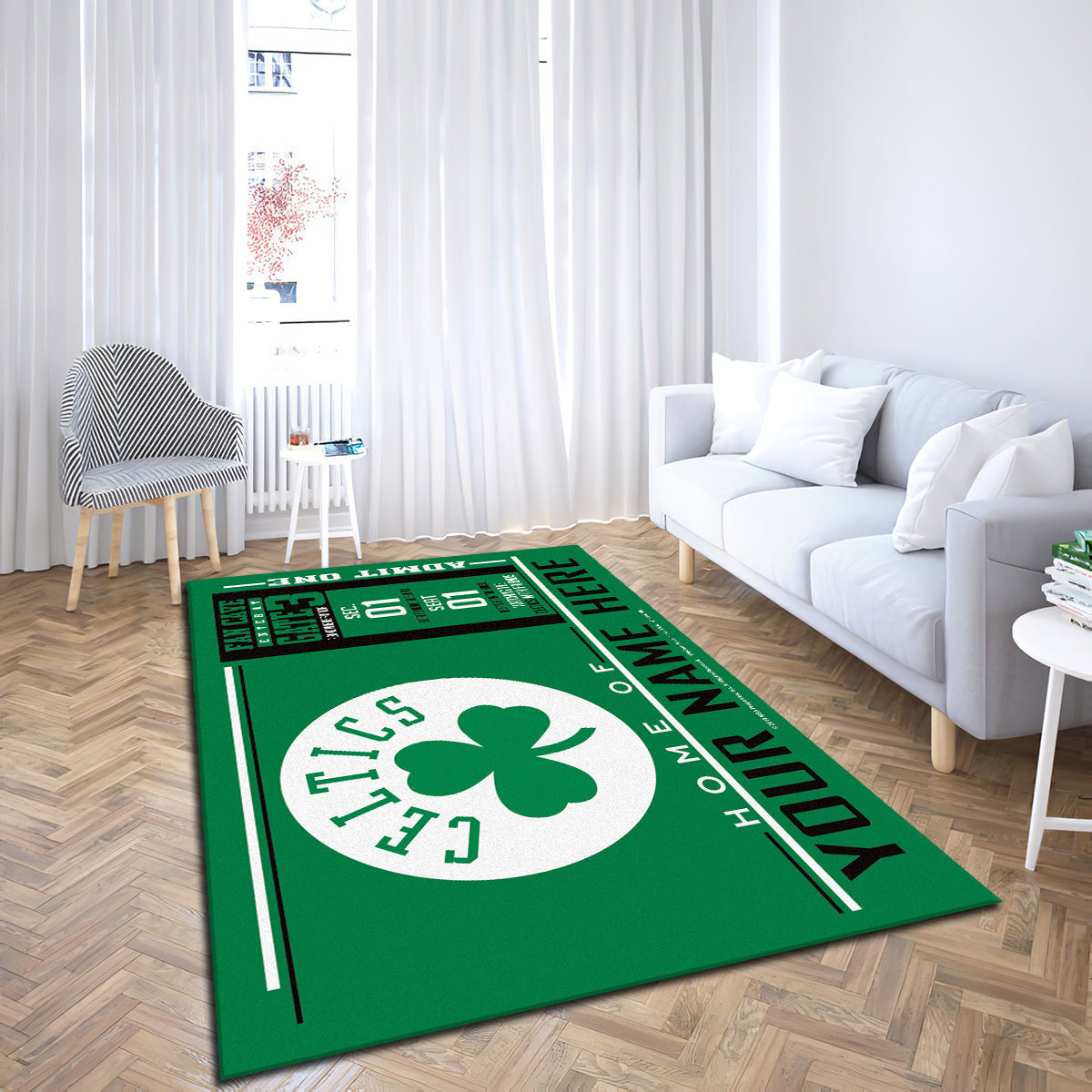 Boston Celtics teppich, teppiche - outdoor teppich, teppich wohnzimmer , Küchenteppich, kinderzimmer, modern