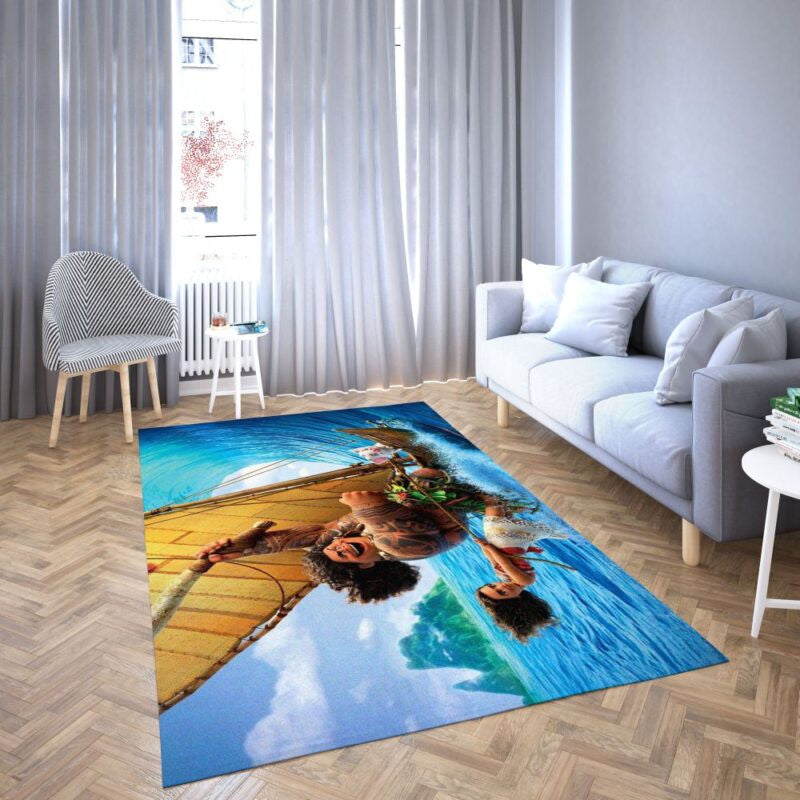 Prinzessin Moana Von Disney Lieblings Zeichentrick 23 Teppich, Teppiche - Outdoor Teppich, Teppich Wohnzimmer, Küchenteppich, Kinderzimmer, Modern