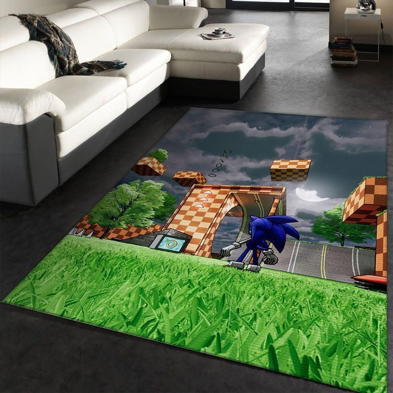 Sonic The Hedgehog X Teppich, Teppiche - Outdoor Teppich, Teppich Wohnzimmer, Küchenteppich, Kinderzimmer, Modern