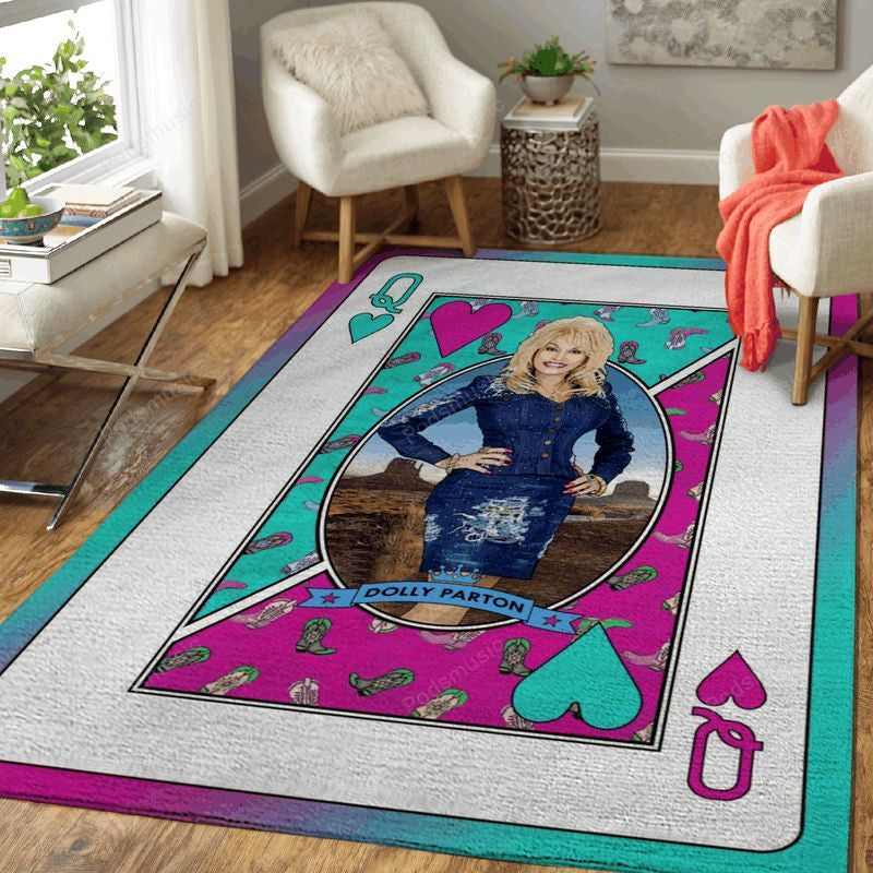 Queen Dolly Parton Queens Of Music Art Teppich, Teppiche - Outdoor Teppich, Teppich Wohnzimmer, Küchenteppich, Kinderzimmer, Modern