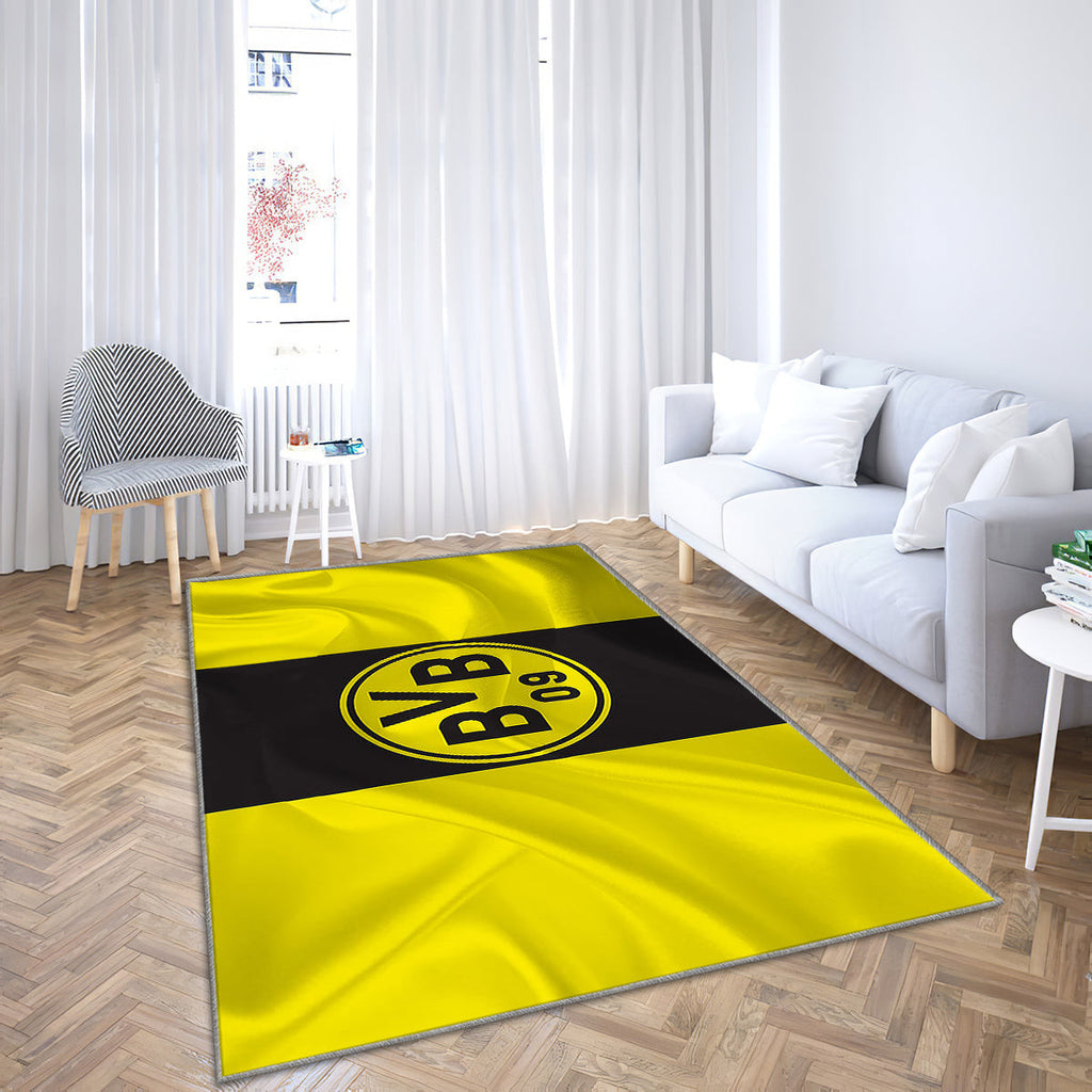 Borussia Dortmund Teppich, Teppiche - Emblem Outdoor Teppich, Teppich Wohnzimmer, Küchenteppich, Kinderzimmer, Modern