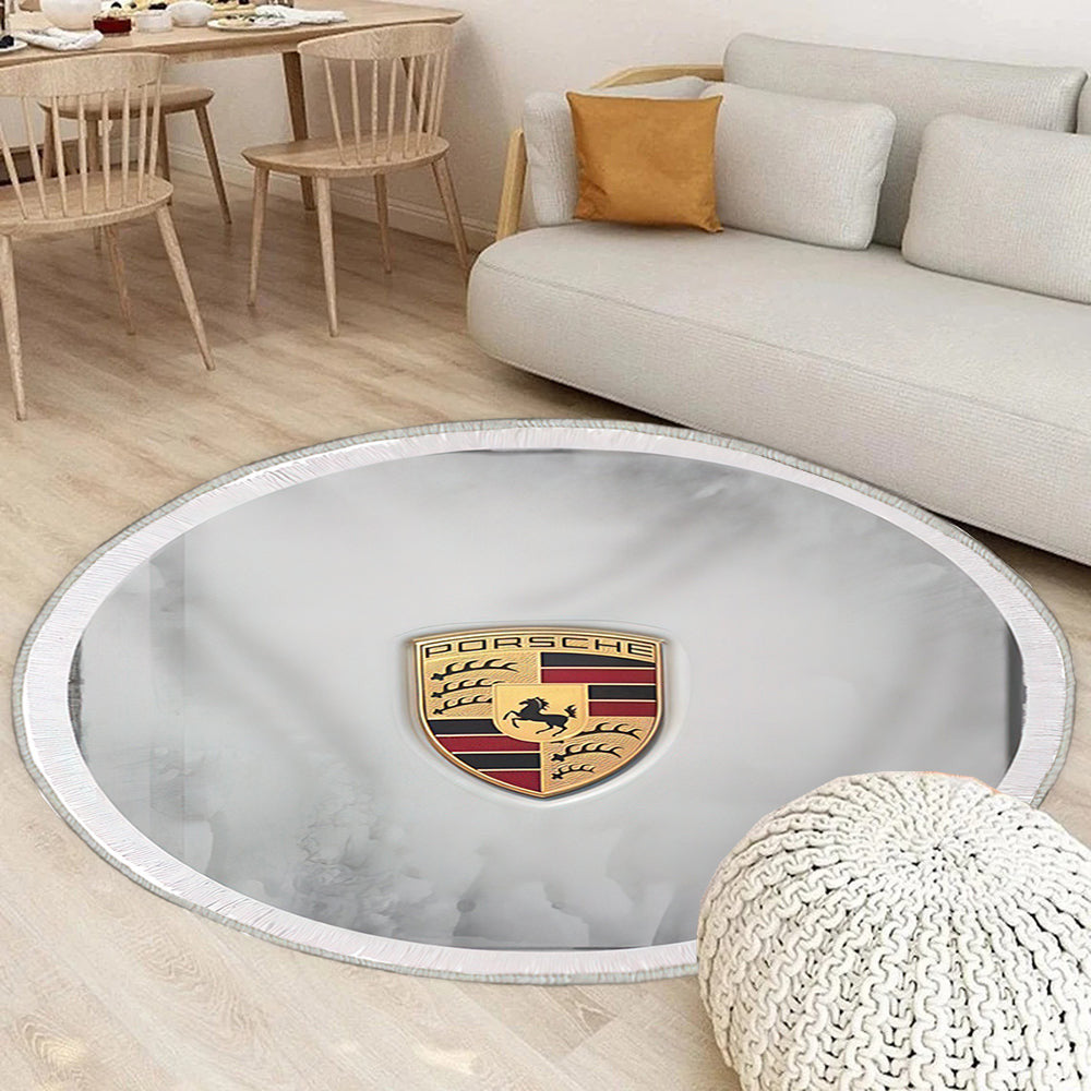 Porsche Teppich Rund, Teppiche - Outdoor Teppich Rund, Teppich Wohnzimmer, Carpet, Rug