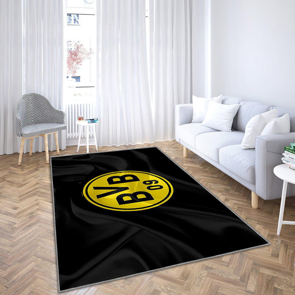 Borussia Dortmund Logo Teppich, Teppiche - Bvb Outdoor Teppich, Teppich Wohnzimmer, Küchenteppich, Kinderzimmer, Modern