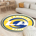 Los Angeles Rams LA Kreis Logo Teppich Rund, Teppiche - Outdoor Teppich Rund, Teppich Wohnzimmer, Carpet, Rug