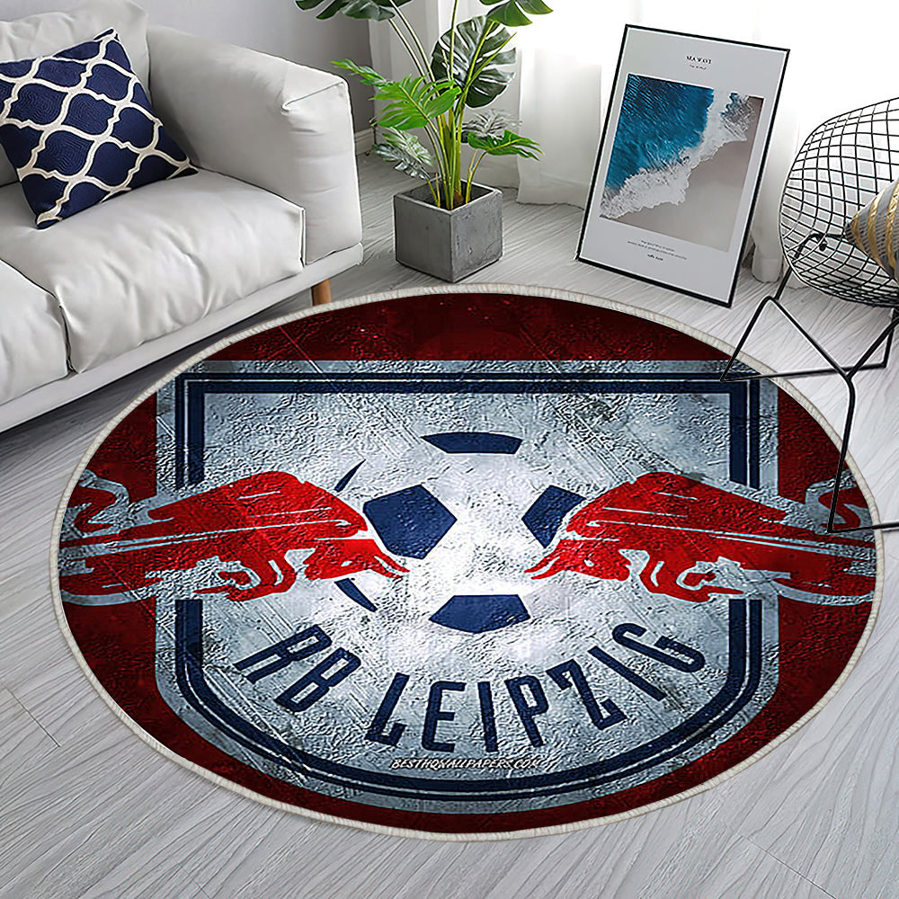 Rb Leipzig Teppich Rund, Teppiche - Deutscher Fußballverein Outdoor Teppich Rund, Roter Stein Teppich Wohnzimmer, Carpet, Rug