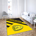 Burton Albion Fc Teppich, Teppiche - Logo Gelb Schwarz Abstraktion Outdoor Teppich, Teppich Wohnzimmer, Küchenteppich, Kinderzimmer, Modern
