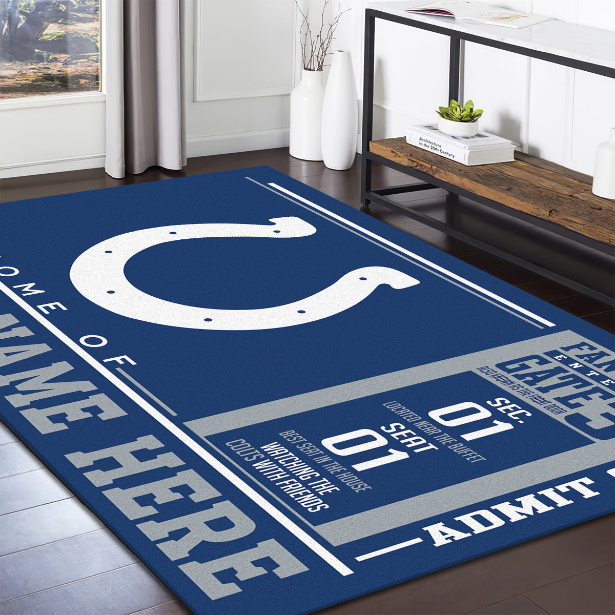 Indianapolis Colts teppich, teppiche - Fohlen outdoor teppich, teppich wohnzimmer , Küchenteppich, kinderzimmer, modern