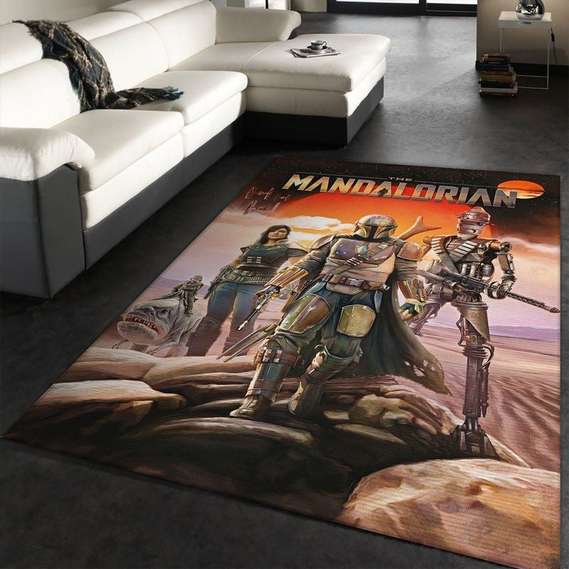 Star Wars The Mandalorian Teppich, Teppiche - Outdoor Teppich, Teppich Wohnzimmer, Küchenteppich, Kinderzimmer, Modern
