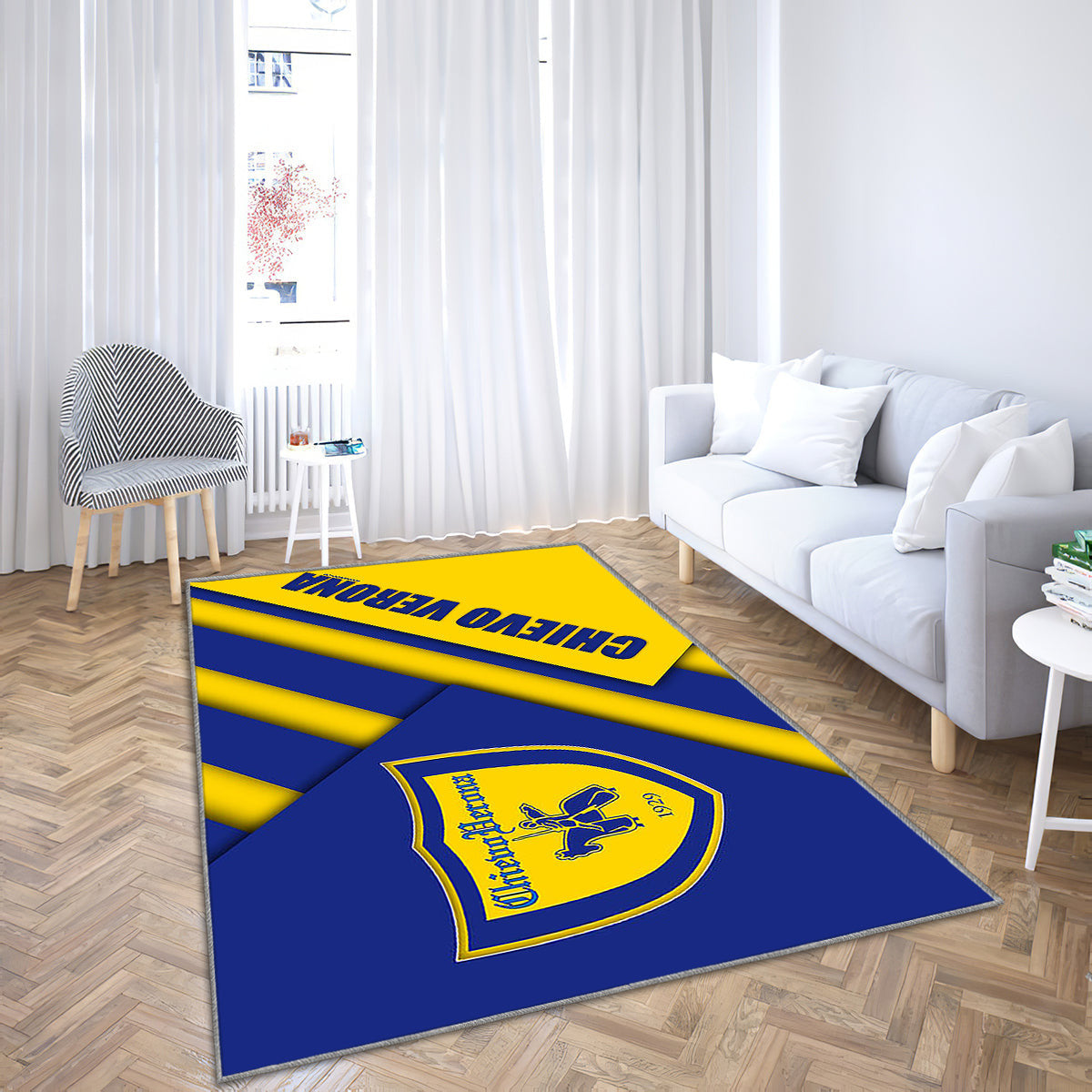 Chievo Verona FC Teppich, Teppiche - Logo-Materialdesign Outdoor-Teppich, Wohnzimmerteppich, Küchenteppich, Kinderzimmer, modern