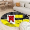 Moers Flag Seideneffekt Teppich Rund, Teppiche - Seidenfahne Outdoor Teppich Rund, Deutsche Stadt Teppich Wohnzimmer, Carpet, Rug
