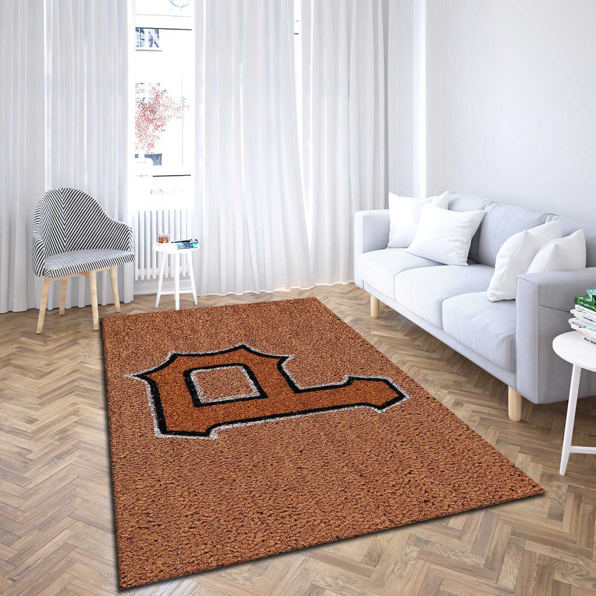 Pittsburgh Pirates Team Logo Coir teppich, teppiche - Logo aus Kokosfaser Kokosfaser outdoor teppich, teppich wohnzimmer, Küchenteppich, kinderzimmer