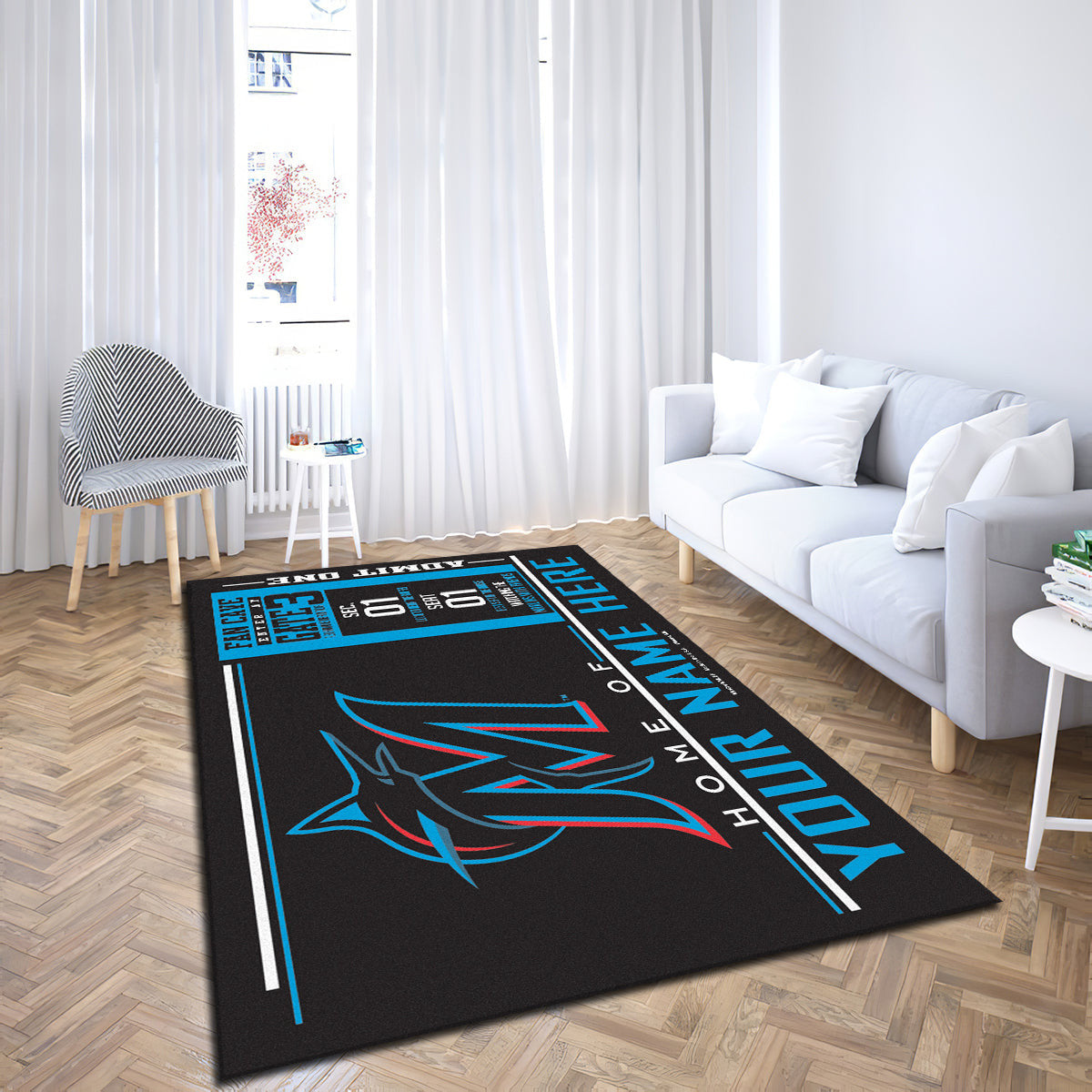Miami Marlins teppich, teppiche - Marline outdoor teppich, teppich wohnzimmer , Küchenteppich, kinderzimmer, modern