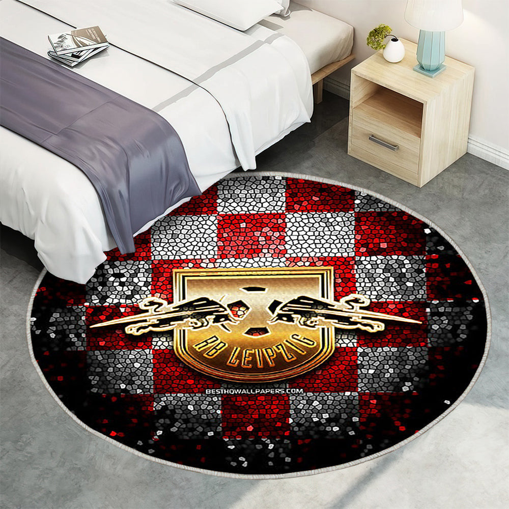 Rb Leipzig Fc Teppich Rund, Teppiche - Funkeln Outdoor Teppich Rund, Bundesliga Teppich Wohnzimmer, Carpet, Rug