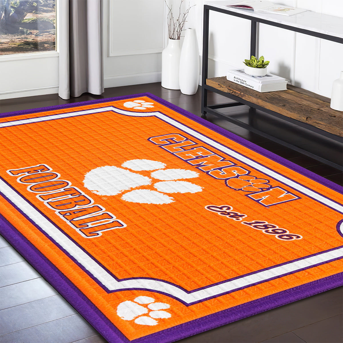Clemson Tigers Embossed teppich, teppiche - Clemson Tiger geprägt outdoor teppich, teppich wohnzimmer , Küchenteppich, kinderzimmer, modern