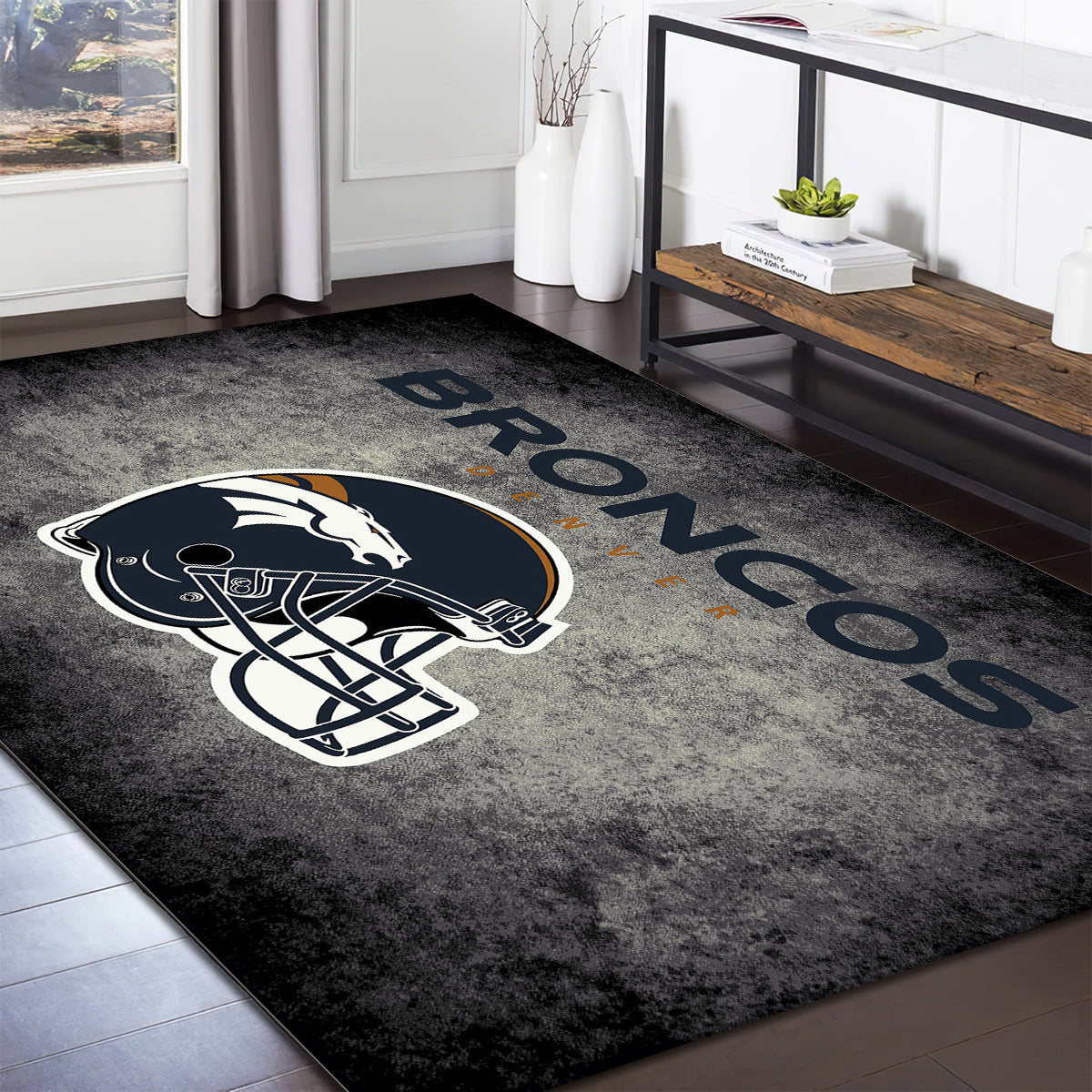 Denver Broncos Imperial Distressed teppich, teppiche - verzweifelt outdoor teppich, teppich wohnzimmer , Küchenteppich, kinderzimmer, modern