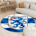 Ingolstädter Fahne Seidenoptik Teppich Rund, Teppiche - Seidenfahne Outdoor Teppich Rund, Deutsche Stadt Teppich Wohnzimmer, Carpet, Rug