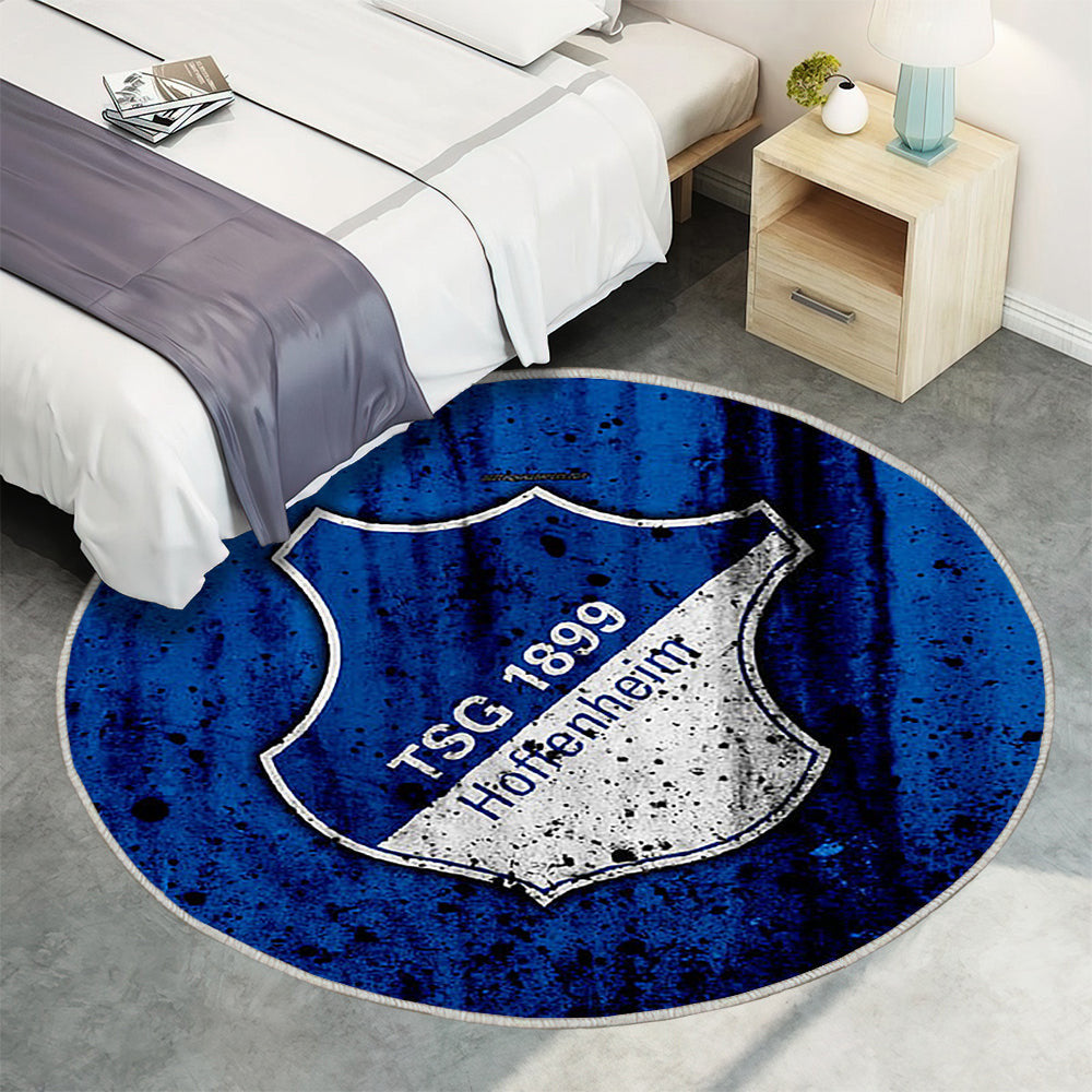 Fc Hoffenheim Teppich Rund, Teppiche - Bundesliga Outdoor Teppich Rund, Steineffekt Teppich Wohnzimmer, Carpet, Rug