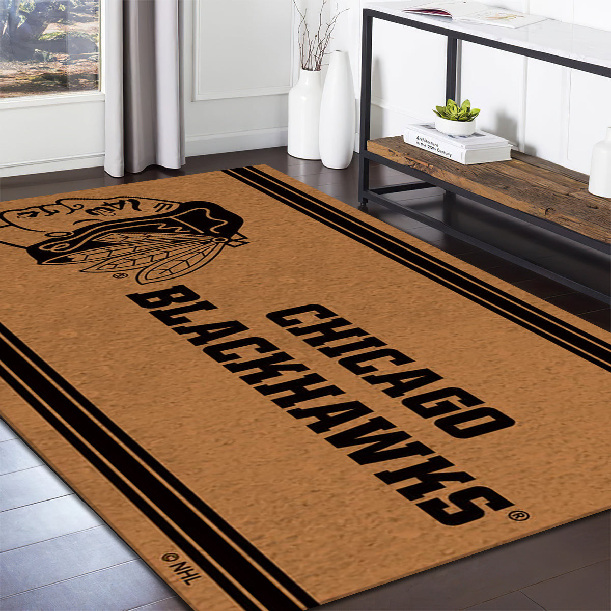 Chicago Blackhawks Logo Turf teppich, teppiche - Rasen outdoor teppich, teppich wohnzimmer , Küchenteppich, kinderzimmer, modern