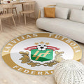 Lettische Fußballnationalmannschaft Lettischer Fußballverband Staicele Teppich Rund, Teppiche - Wm Spieler Outdoor Teppich Rund, Emblem Teppich Wohnzimmer, Carpet, Rug