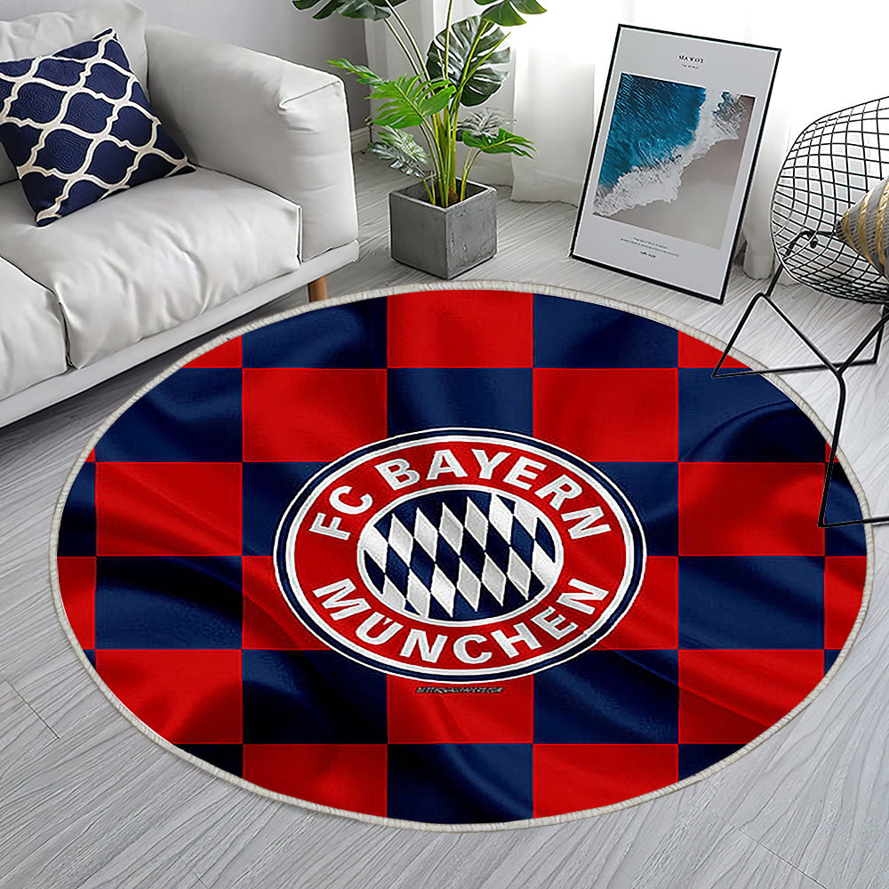 Fc Bayern München Teppich Rund, Teppiche - Rot Blau Karierte Flagge Outdoor Teppich Rund, Teppich Wohnzimmer, Carpet, Rug