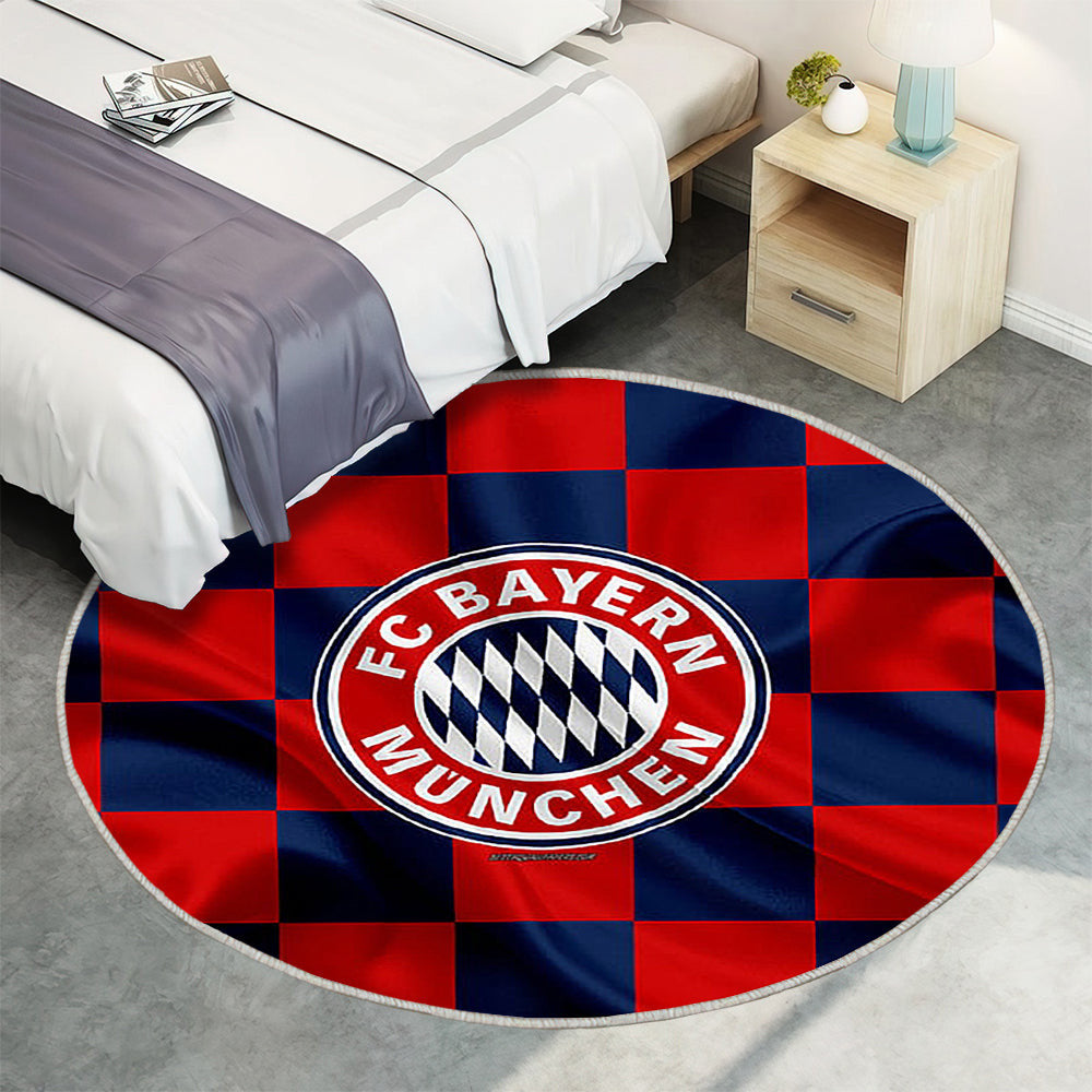 Fc Bayern München Teppich Rund, Teppiche - Rot Blau Karierte Flagge Outdoor Teppich Rund, Teppich Wohnzimmer, Carpet, Rug