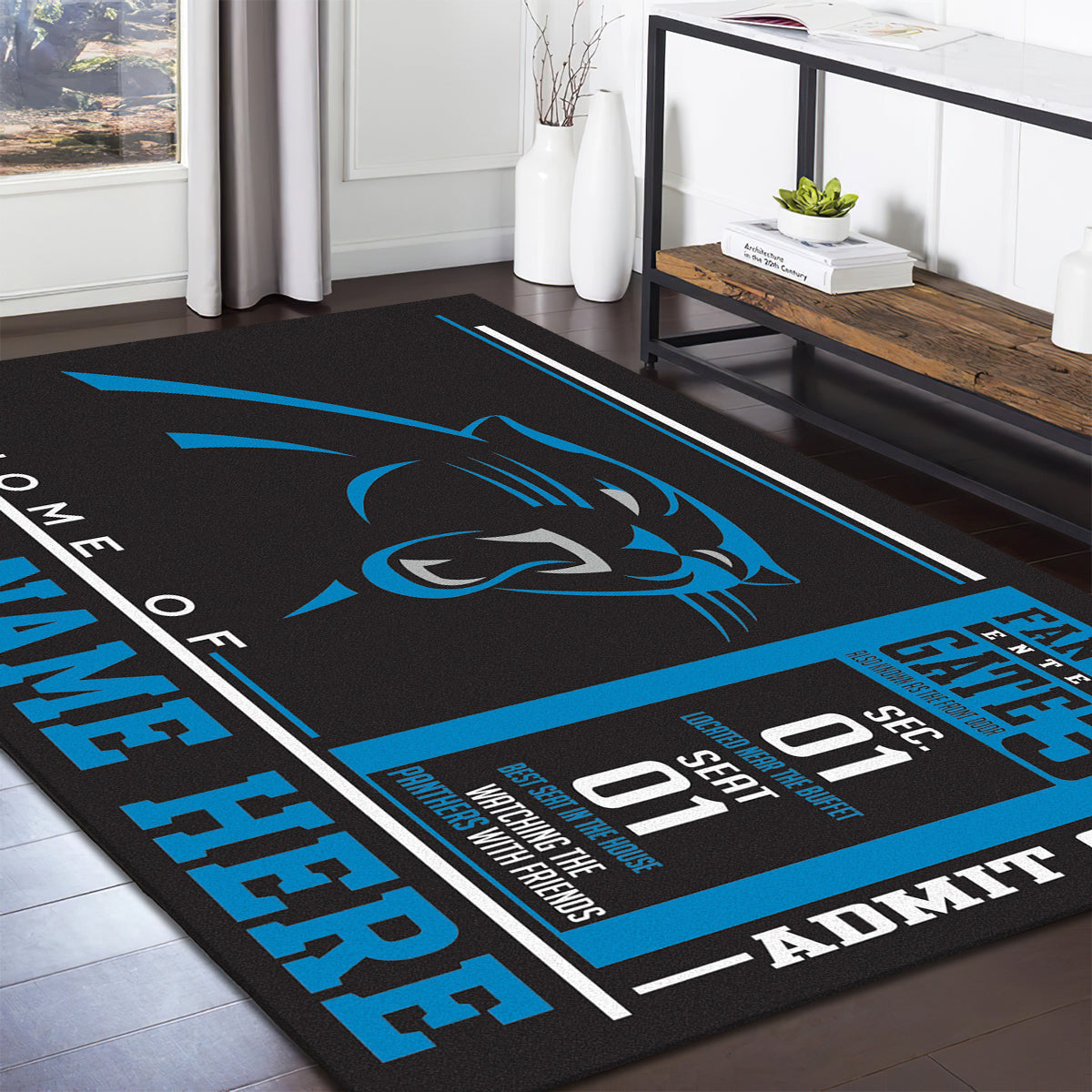 Carolina Panthers teppich, teppiche - Panther outdoor teppich, teppich wohnzimmer , Küchenteppich, kinderzimmer, modern