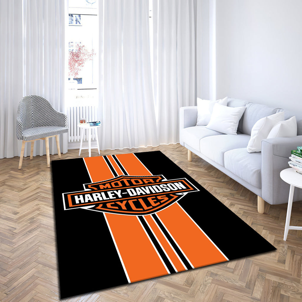 Harley Davidson Logo 1 teppich, teppiche - outdoor teppich, teppich wohnzimmer , Küchenteppich, kinderzimmer, modern