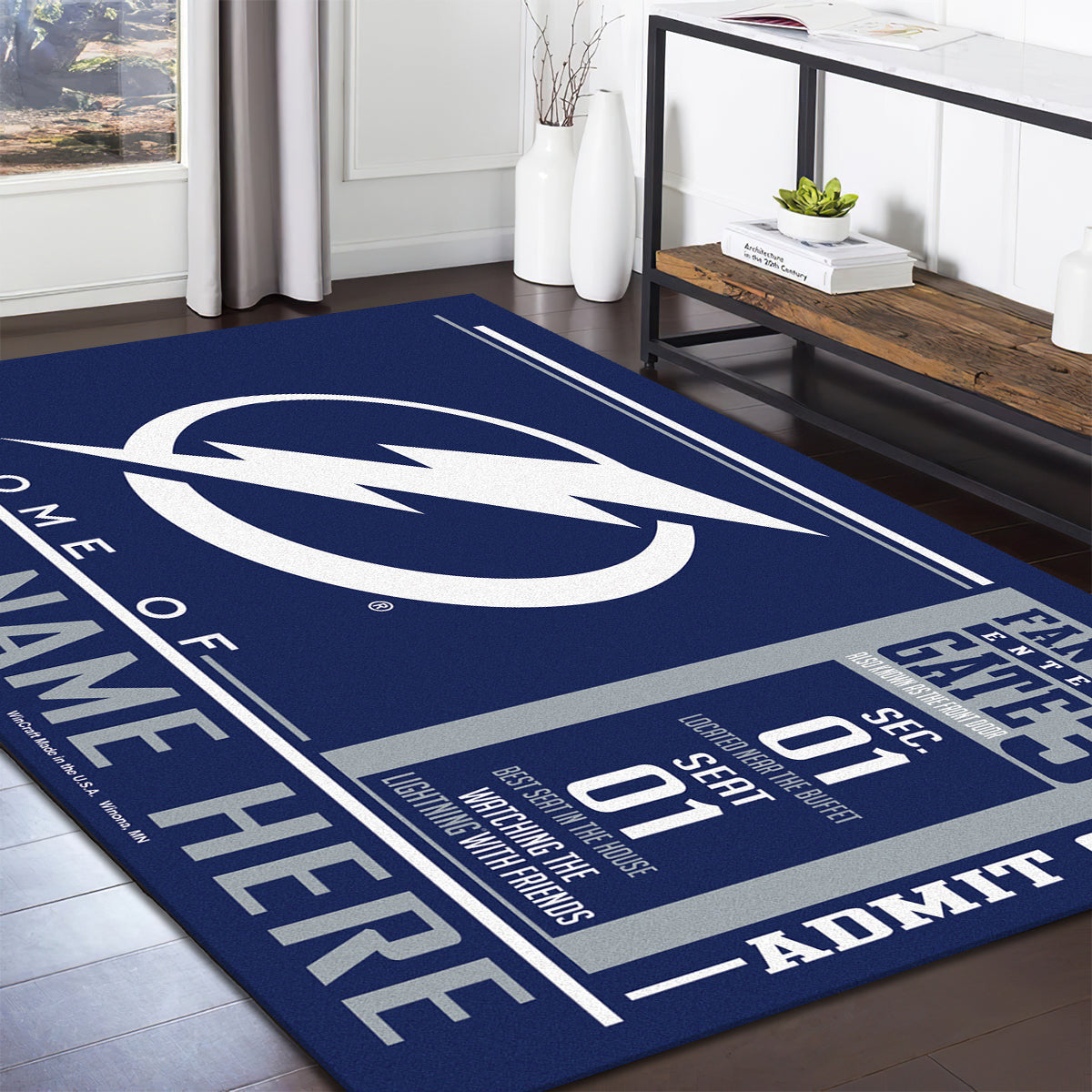 Tampa Bay Lightning teppich, teppiche - Blitz outdoor teppich, teppich wohnzimmer , Küchenteppich, kinderzimmer, modern