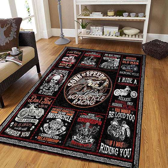 Motorcycle teppich, teppiche - outdoor teppich, teppich wohnzimmer, Küchenteppich, kinderzimmer, modern