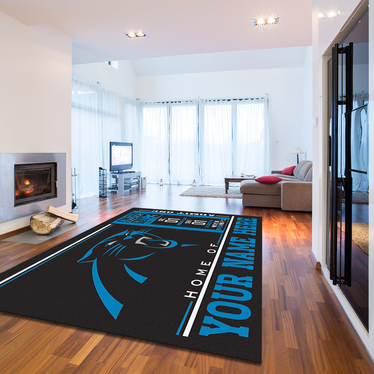 Carolina Panthers teppich, teppiche - Panther outdoor teppich, teppich wohnzimmer , Küchenteppich, kinderzimmer, modern