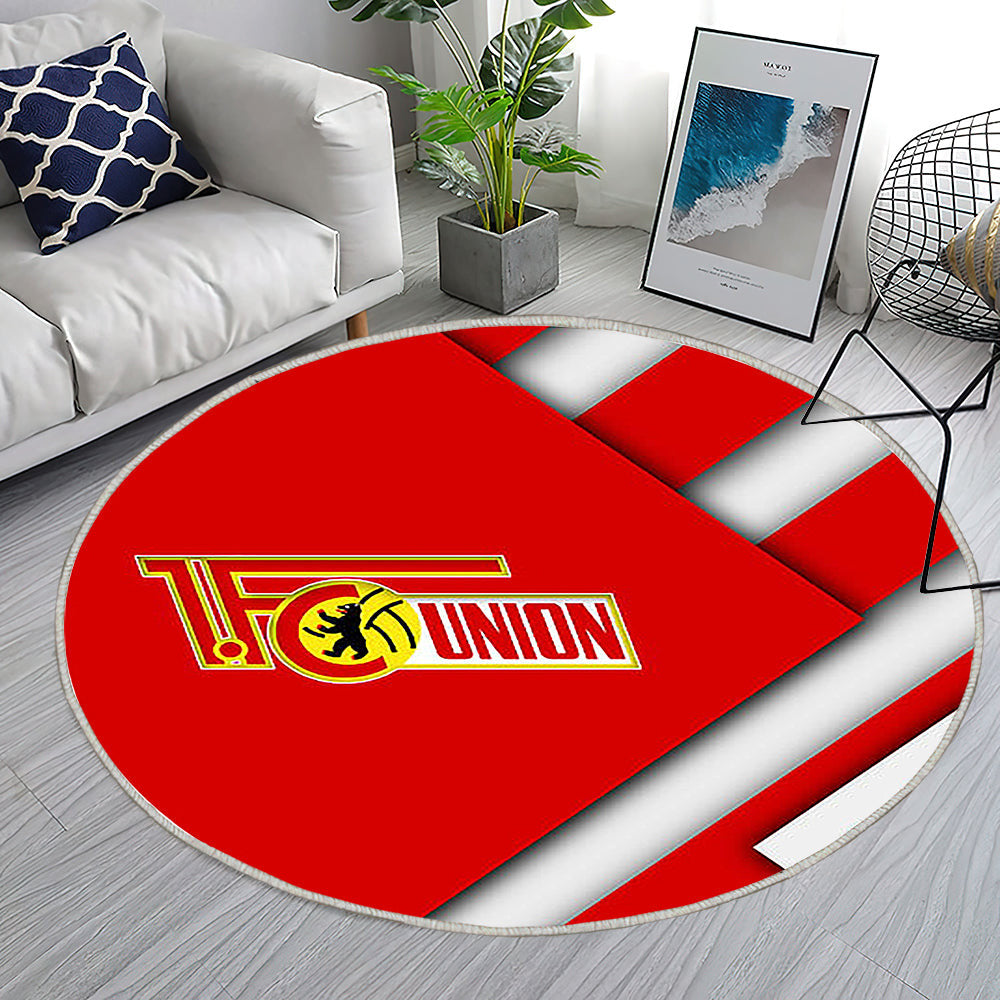 Fc Union Berlin Teppich Rund, Teppiche - Deutscher Fußballverein Outdoor Teppich Rund, Material Design Teppich Wohnzimmer, Carpet, Rug