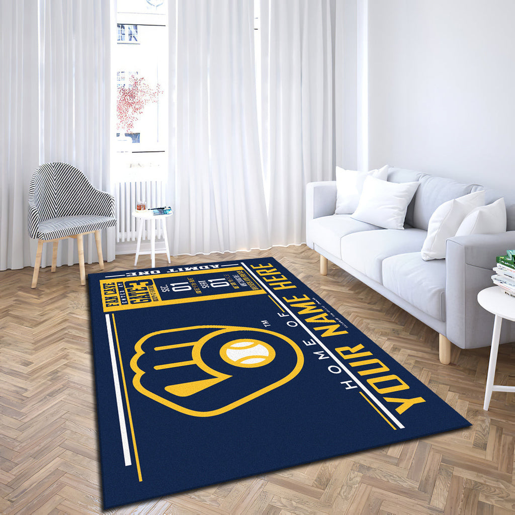 Milwaukee Brewers teppich, teppiche - Brauer outdoor teppich, teppich wohnzimmer , Küchenteppich, kinderzimmer, modern