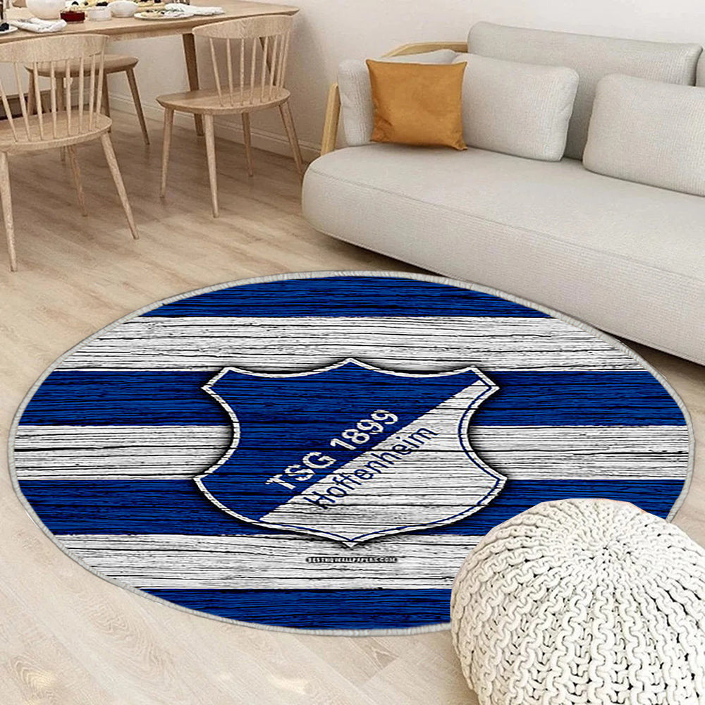 Hoffenheimer Bundesliga Teppich Rund, Teppiche - Deutschland Outdoor Teppich Rund, Teppich Wohnzimmer, Carpet, Rug