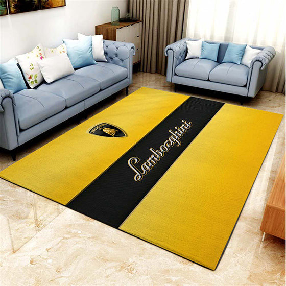 Lamborghini Logo teppich, teppiche - outdoor teppich, teppich wohnzimmer, Küchenteppich, kinderzimmer, modern