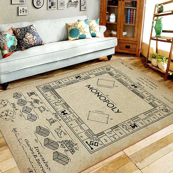 Monopoly Board Games teppich, teppiche - outdoor teppich, teppich wohnzimmer, Küchenteppich, kinderzimmer, modern
