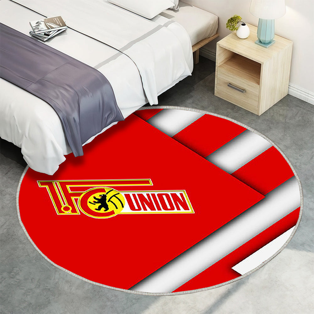 Fc Union Berlin Teppich Rund, Teppiche - Deutscher Fußballverein Outdoor Teppich Rund, Material Design Teppich Wohnzimmer, Carpet, Rug