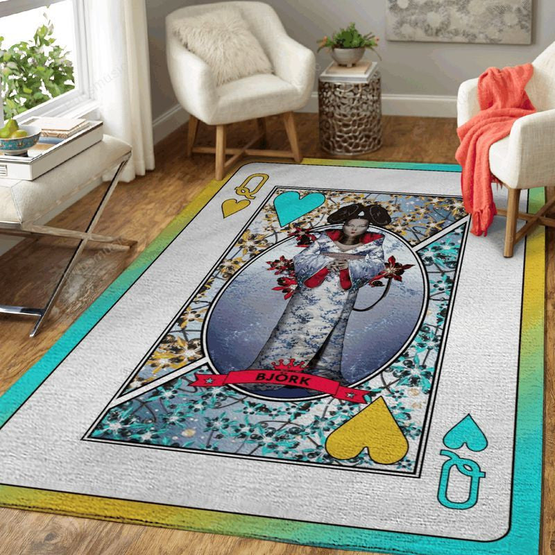 Queen Bjork Queens Of Music Art Teppich, Teppiche - Outdoor Teppich, Teppich Wohnzimmer, Küchenteppich, Kinderzimmer, Modern