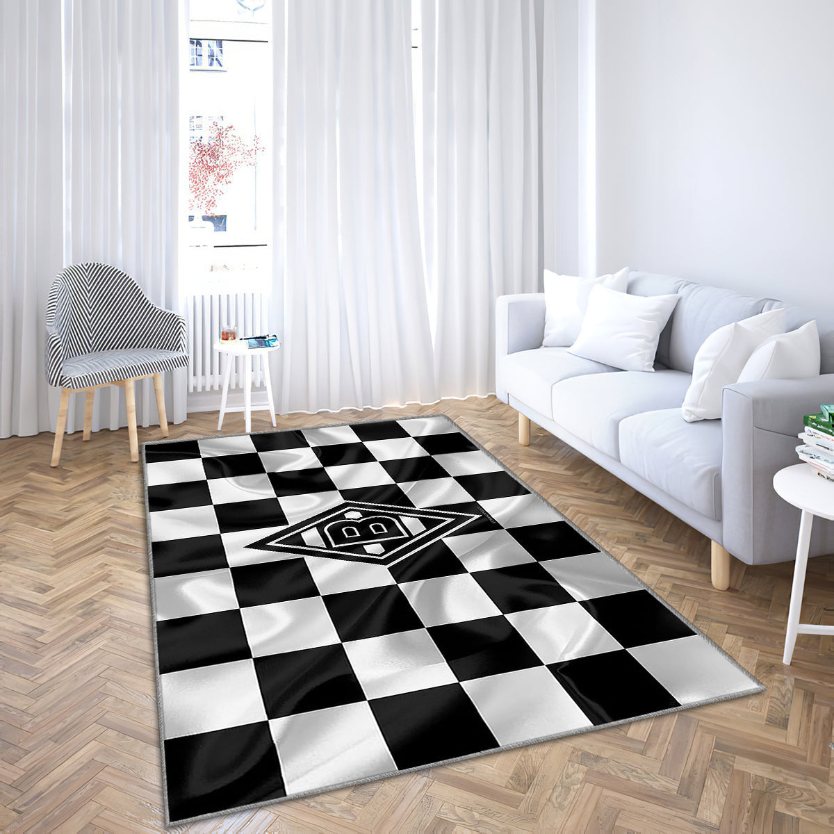 Borussia Monchengladbach Logo Teppich, Teppiche - Kreativ Kunst Outdoor Teppich, Teppich Wohnzimmer, Küchenteppich, Kinderzimmer, Modern