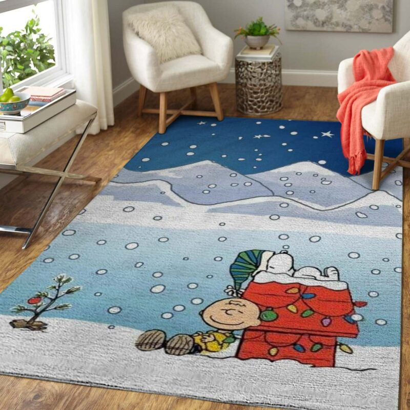 Snoopy Weihnachten 11 Teppich, Teppiche - Outdoor Teppich, Teppich Wohnzimmer, Küchenteppich, Kinderzimmer, Modern